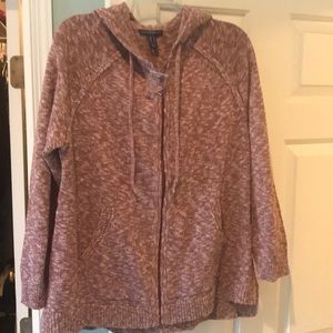 Isaac Mizrahi Love hooded sweater size medium